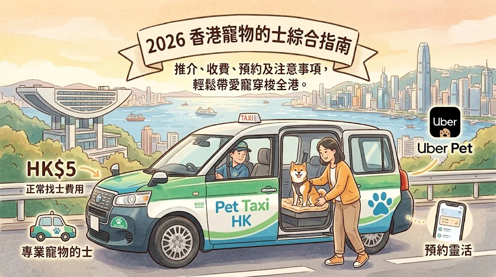 寵物的士2026｜香港首隊寵物友善的士車隊指南｜費用與預約