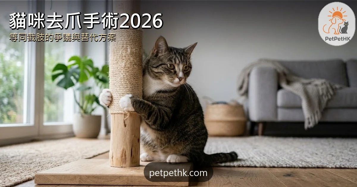 貓咪去爪手術2026｜等同截肢的爭議手術、全球禁令與貓爪冷知識