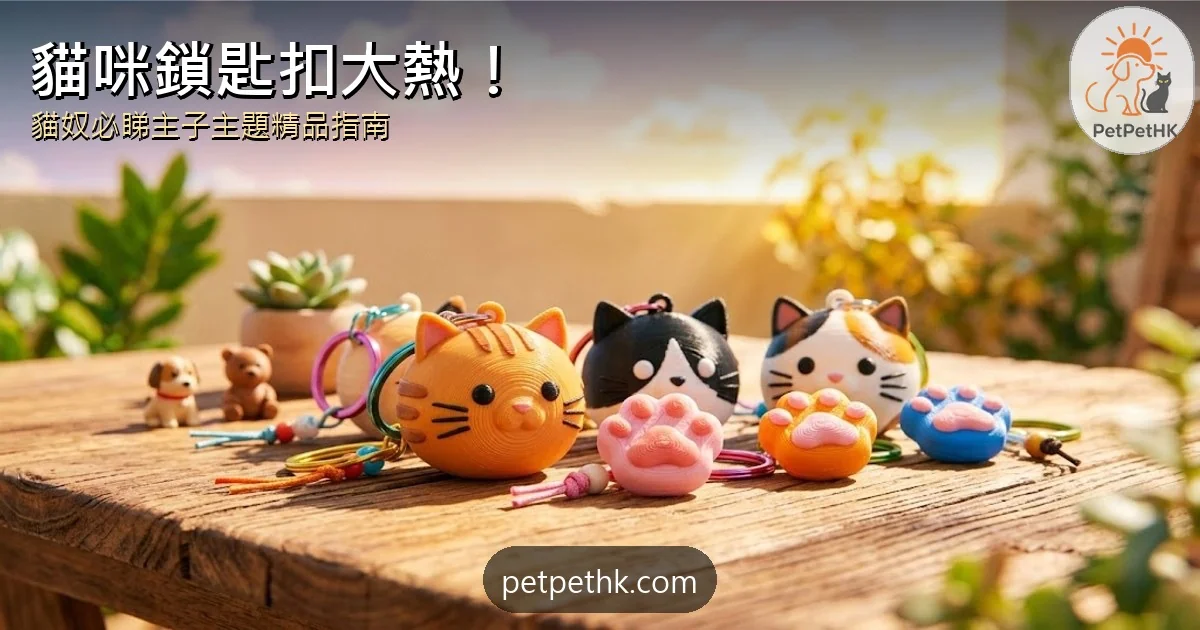 貓咪造型鎖匙扣大熱！貓奴必睇嘅主子主題精品指南