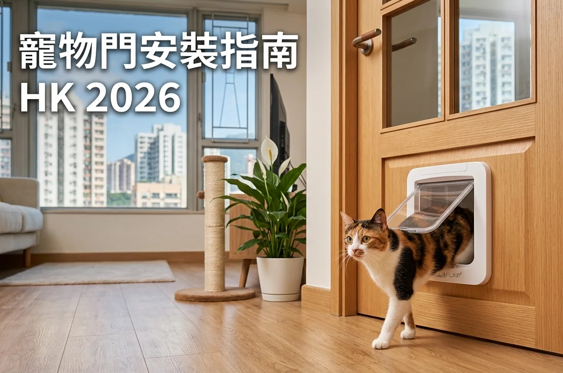 貓門狗門安裝全攻略2026｜尺寸重量對照表、香港常見用料同價錢一文睇晒