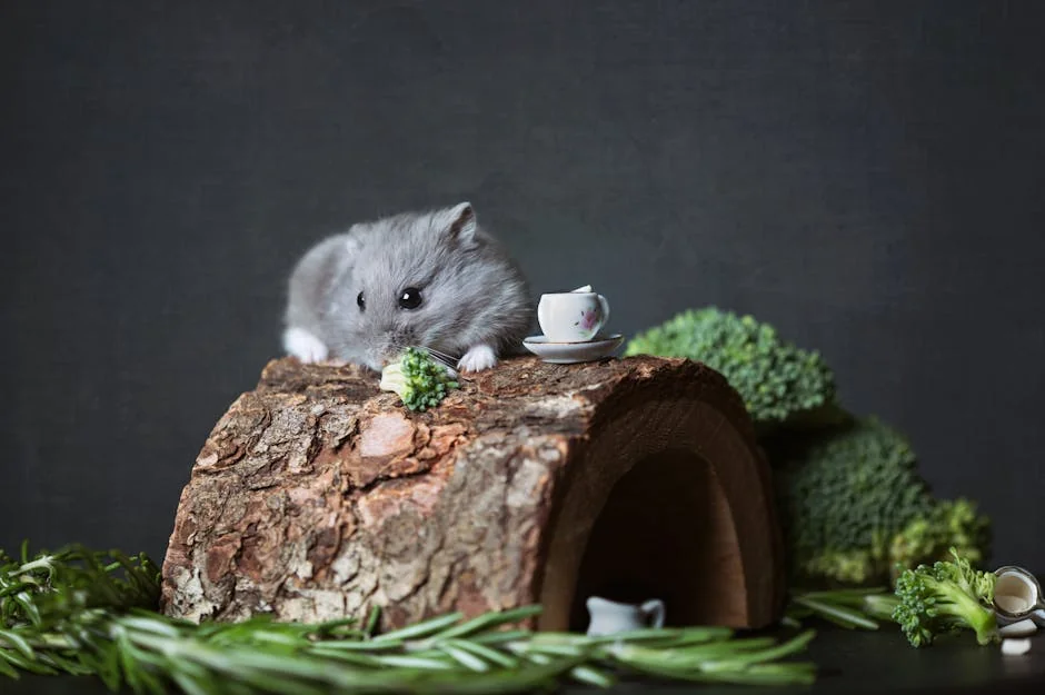 倉鼠與食物