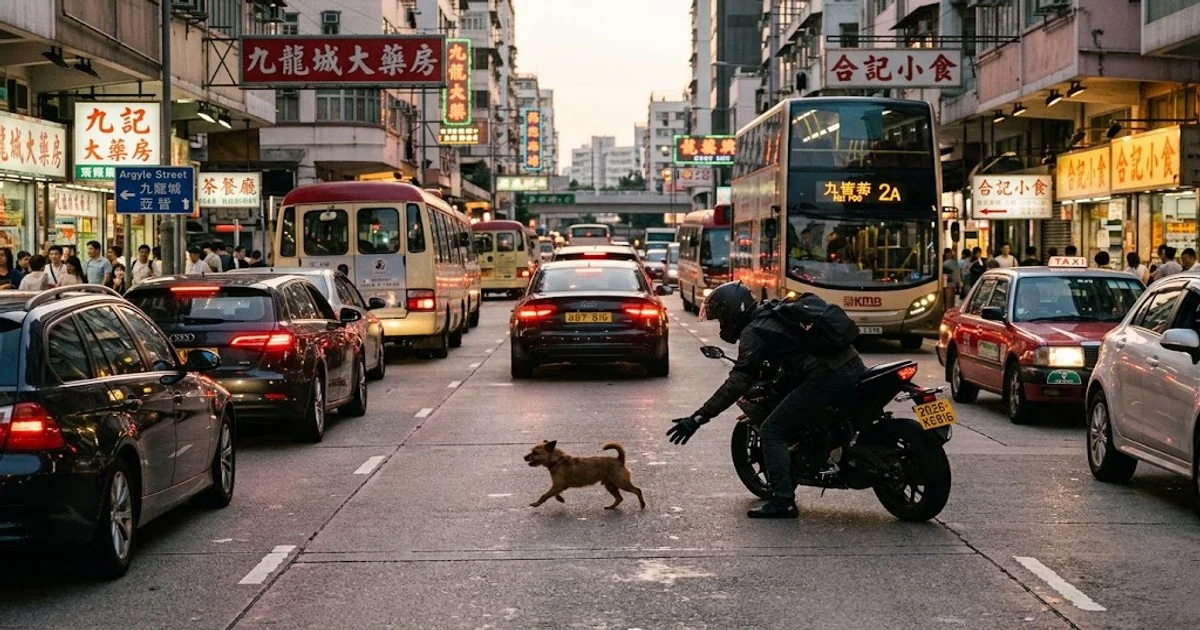 遛狗不牽繩｜九龍城狗隻衝出馬路險釀車禍 鐵騎士救狗事件＋法律責任｜2026