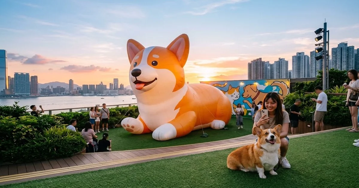 九龍灣MegaBox巨型哥基打卡｜10米充氣Mochi空中花園＋光影匯演攻略｜2026
