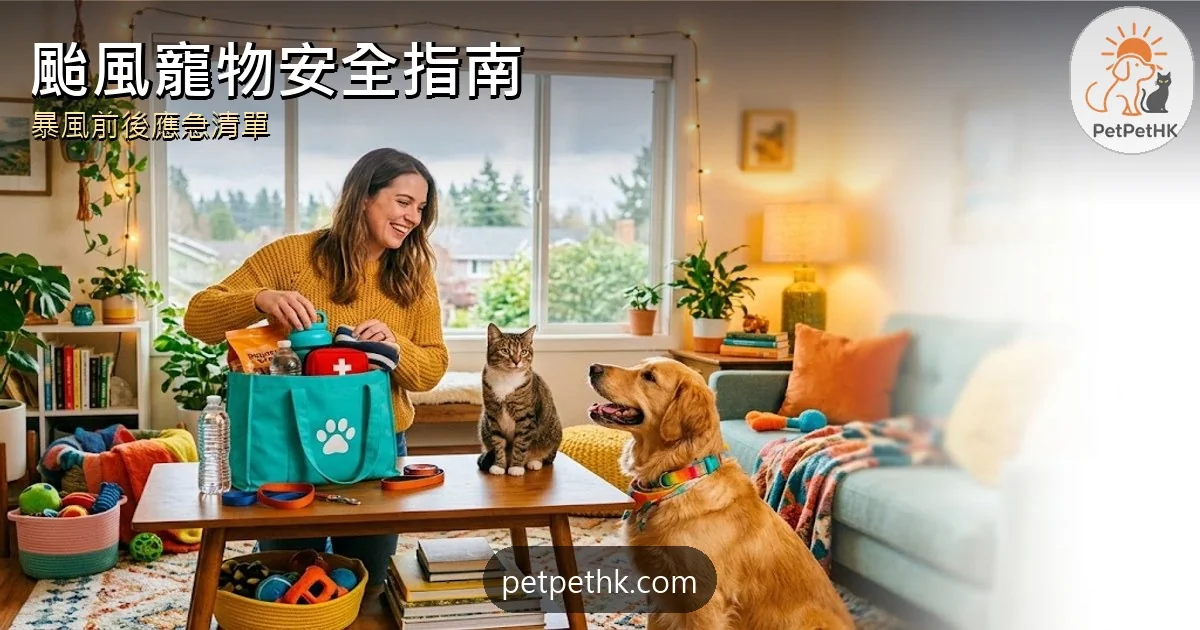 颱風寵物安全指南｜香港貓狗風暴前後應急清單｜2026