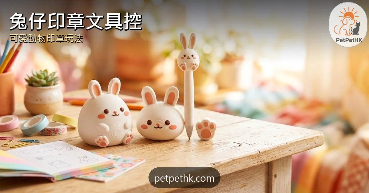 兔仔文具控注意！可愛動物印章到底有咩玩法？