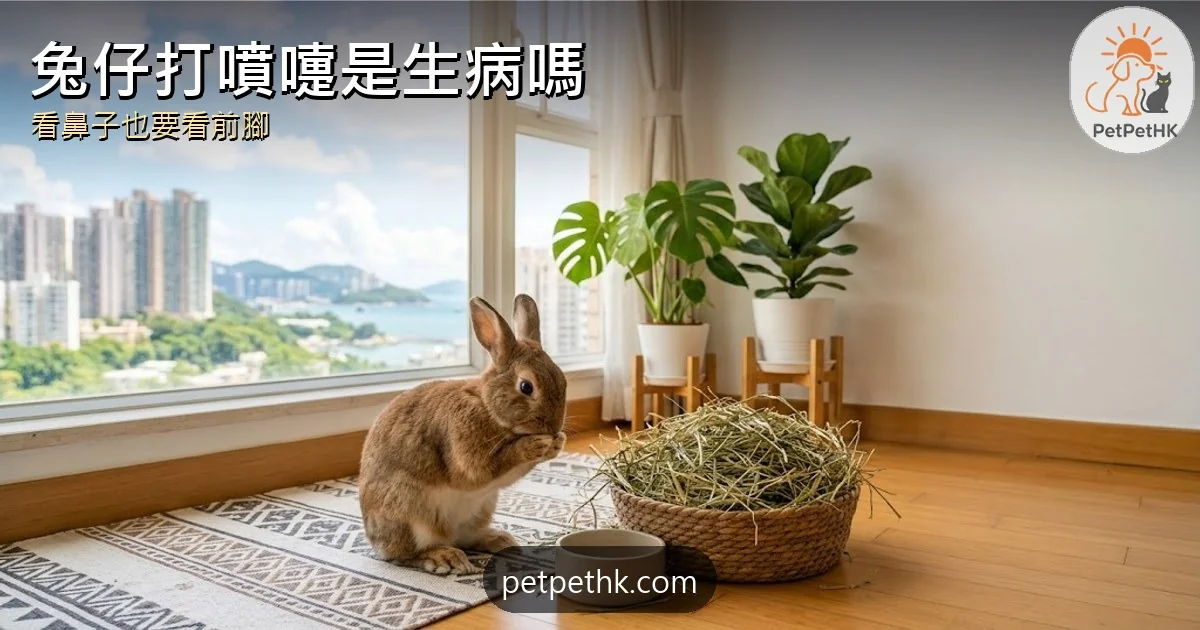 兔仔打噴嚏是生病嗎？｜鼻呼吸、鼻水與前腳線索｜2026冷知識