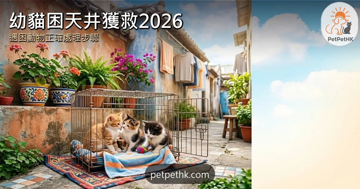 油麻地3幼貓困天井2026｜消防愛協破門救出 貓義工揭經過與遇困動物處理須知