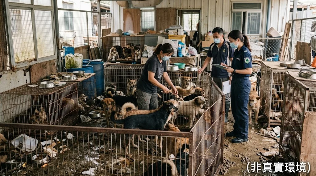 元朗動物收容所涉無牌養136狗｜漁護署檢控本地女9月提堂｜2026